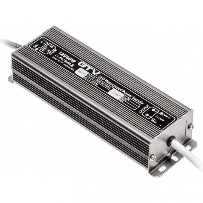 Блок питания для светодиодов GTV LED водонепроницаемый 60W LD-WZA60W-NW Блок питания для светодиодов GTV LED водонепроницаемый 60W LD-WZA60W-NW