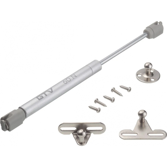 Газлифт мебельный GTV INDUSTRY 6 кг, без креплений для алюминиевых рамок PD-G0060-02-N02 Газлифт мебельный GTV INDUSTRY 6 кг, без креплений для алюминиевых рамок PD-G0060-02-N02