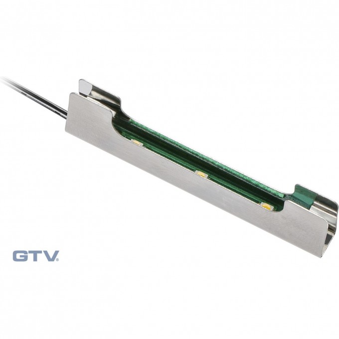 Клипса металлическая для стеклянной полки светодиодная на стекло GTV LD-3SKL-CB Клипса металлическая для стеклянной полки светодиодная на стекло GTV LD-3SKL-CB