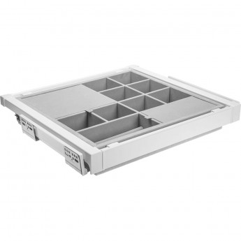 Корзина с органайзером белая, с доводчиком полного выдвижения GTV WG-PRZEG90-10 Корзина с органайзером белая, с доводчиком полного выдвижения GTV WG-PRZEG90-10