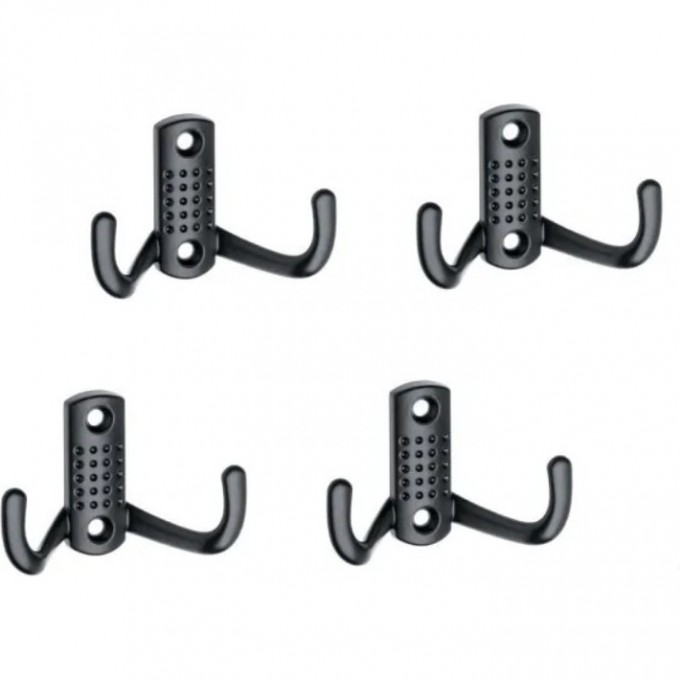 Крючок мебельный GTV WZ-B0-K23-20 черный (комплект 4 шт) WZ-B0-K23-20-K Крючок мебельный GTV WZ-B0-K23-20 черный (комплект 4 шт) WZ-B0-K23-20-K