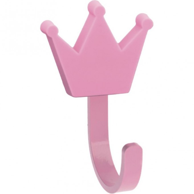 Крючок мебельный, корона, розовый GTV WM-CROWN-RZ Крючок мебельный, корона, розовый GTV WM-CROWN-RZ