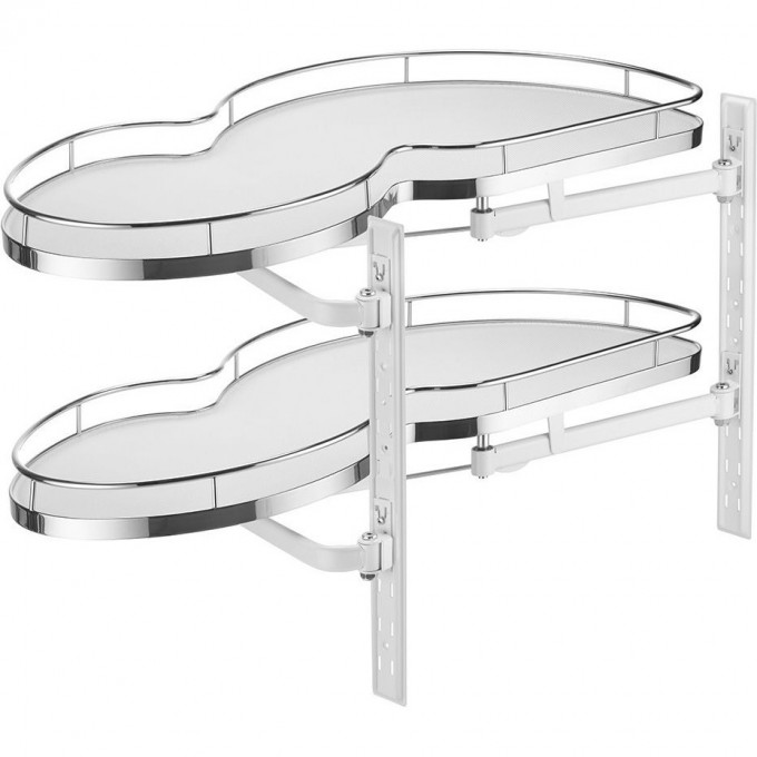 Механизм выкатной для кухни с доводчиком, 800мм, хром, левый GTV OC-SHELF-800L-010 Механизм выкатной для кухни с доводчиком, 800мм, хром, левый GTV OC-SHELF-800L-010