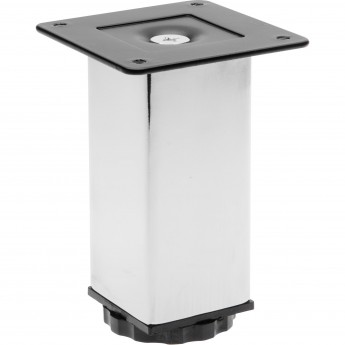 Ножка квадратная, черное крепление, цвет хром GTV NM-SQ40ADJ-100 Ножка квадратная, черное крепление, цвет хром GTV NM-SQ40ADJ-100