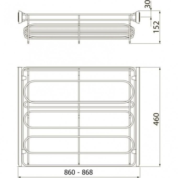 Полка для обуви SMART 900 (без направляющих) GTV W-WOBU90-BP-60 Полка для обуви SMART 900 (без направляющих) GTV W-WOBU90-BP-60