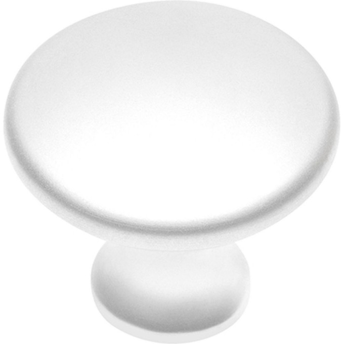 Ручка-кнопка UDINE, белый матовый GTV GZ-UDINE-1-10M (комплект 6 шт) GZ-UDINE-1-10M-K Ручка-кнопка UDINE, белый матовый GTV GZ-UDINE-1-10M (комплект 6 шт) GZ-UDINE-1-10M-K